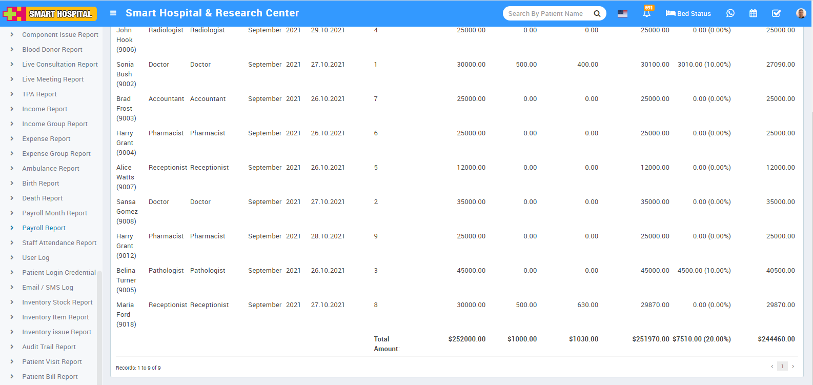 payroll report